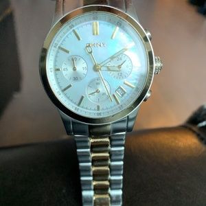 DKNY Two Tone Chronograph Watch